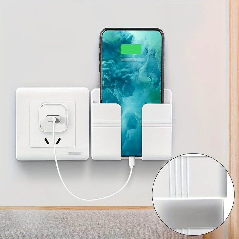 A multi-functional wall-mounted mobile phone charging bracket, a space-saving shower shelf, a safe bedside mobile phone storage rack, a wall-mounted organizer for TV remote controls and air conditioner remote controls, durabl