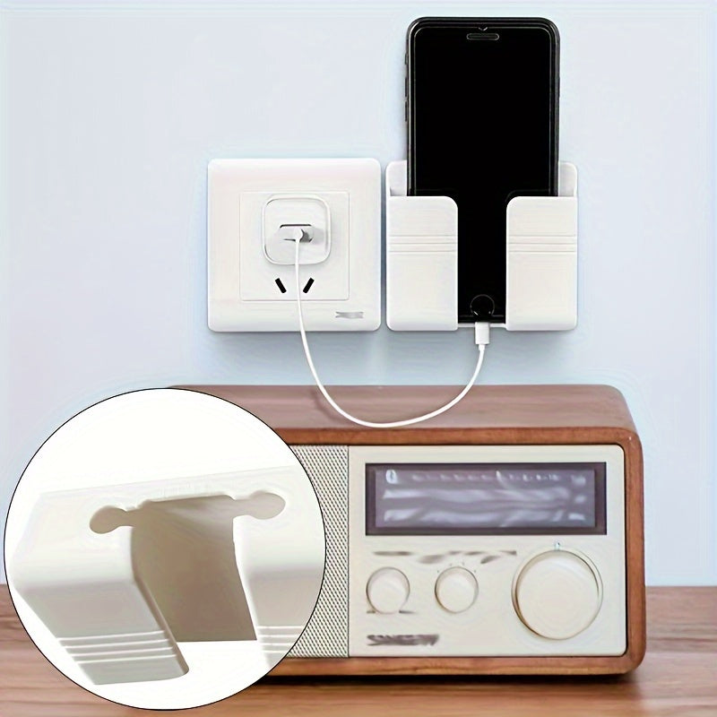 A multi-functional wall-mounted mobile phone charging bracket, a space-saving shower shelf, a safe bedside mobile phone storage rack, a wall-mounted organizer for TV remote controls and air conditioner remote controls, durabl