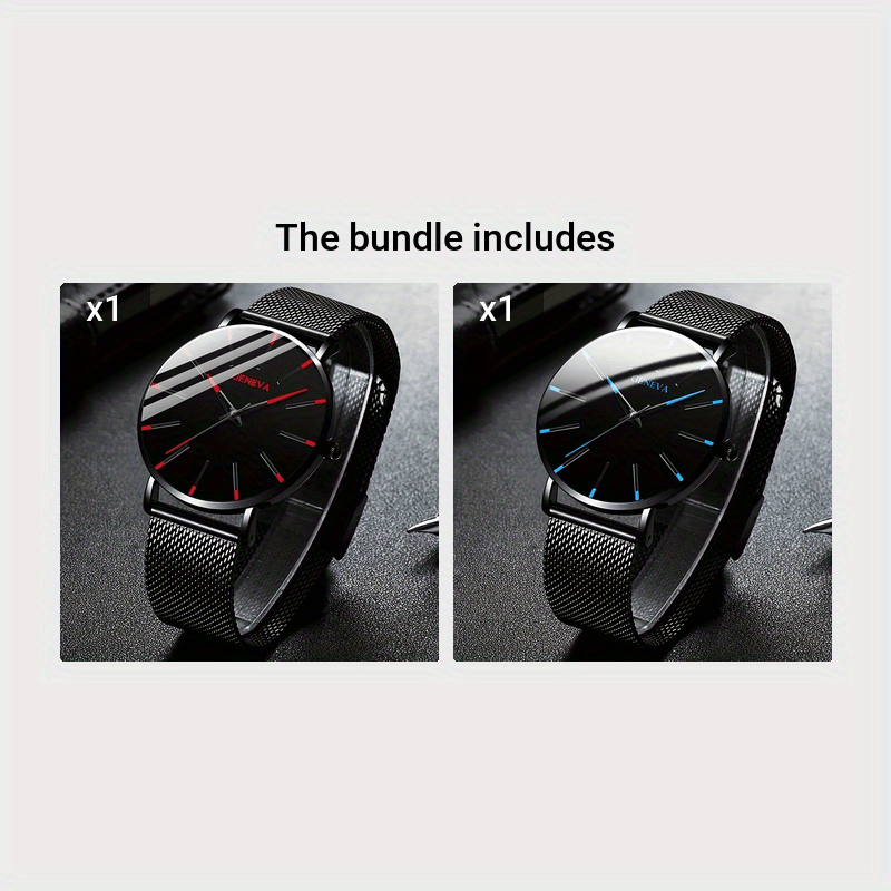 Avant-Garde Men's Quartz Watch, Non-Water Resistant, Alloy Mesh Band, Round Zinc Alloy Case, Elegant Electronic Sports Watch - Ideal Gift